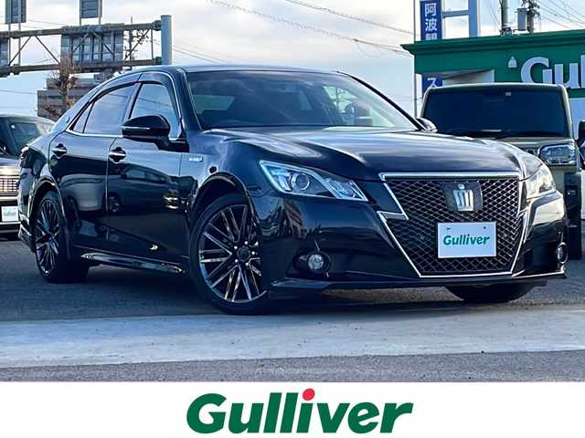 トヨタ クラウン ハイブリッド アスリートS 徳島県 2013(平25)年 14.5万km プレシャスブラックパール 純正8型HDDナビ/（Bluetooth/HDD/CD/DVD/FM/AM）/バックカメラ/スイングフラップAAC/メモリ付パワーシート/シートヒーター/純正18インチアルミホイール/HIDヘッドライト/プッシュスタート/スマートキー