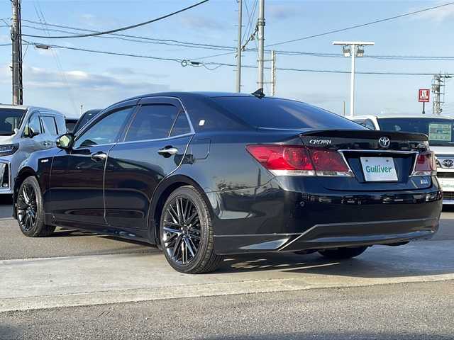 トヨタ クラウン ハイブリッド アスリートS 徳島県 2013(平25)年 14.5万km プレシャスブラックパール 純正8型HDDナビ/（Bluetooth/HDD/CD/DVD/FM/AM）/バックカメラ/スイングフラップAAC/メモリ付パワーシート/シートヒーター/純正18インチアルミホイール/HIDヘッドライト/プッシュスタート/スマートキー