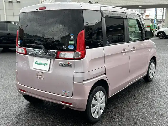 スズキ スペーシア G 広島県 2016(平28)年 11.7万km イノセントピンクパールメタリック 禁煙車/純正メモリナビ(MDV-D503)/　【CD/DVD/BT/フルセグTV】/バックカメラ/衝突被害軽減システム/車線逸脱警報/横滑り防止装置/盗難防止装置/両側イージークローザードア/シートヒーター（D席）/ビルトインETC/ヘッドライトレベライザー/プッシュスタート/スマートキー/スペアキー×1/アイドリングストップ/ドアバイザー/電動格納ミラー/純正ホイールカバー/純正フロアマット/新車時整備手帳（保証書）/取扱説明書/記録簿有(R6/9)