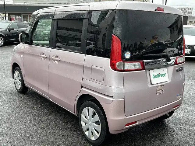 スズキ スペーシア G 広島県 2016(平28)年 11.7万km イノセントピンクパールメタリック 禁煙車/純正メモリナビ(MDV-D503)/　【CD/DVD/BT/フルセグTV】/バックカメラ/衝突被害軽減システム/車線逸脱警報/横滑り防止装置/盗難防止装置/両側イージークローザードア/シートヒーター（D席）/ビルトインETC/ヘッドライトレベライザー/プッシュスタート/スマートキー/スペアキー×1/アイドリングストップ/ドアバイザー/電動格納ミラー/純正ホイールカバー/純正フロアマット/新車時整備手帳（保証書）/取扱説明書/記録簿有(R6/9)