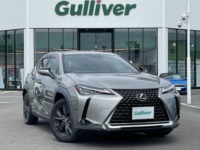 レクサス ＵＸ 250h バージョンC 長崎県 2019(令1)年 6.7万km ソニックチタニウム 純正メーカーナビ/CD/DVD/BT/USB/フルセグTV/バックカメラ/プリクラッシュセーフティ/レーダークルーズコントロール/レーンキープアシスト/合皮シート/前席パワーシート/D席メモリーシート/前席シートヒーター/ステアリングヒーター/パワーバックドア/後席USB/オートハイビーム/LEDヘッドライト/ドライブレコーダー前後/ビルトインETC/スマートキー×2