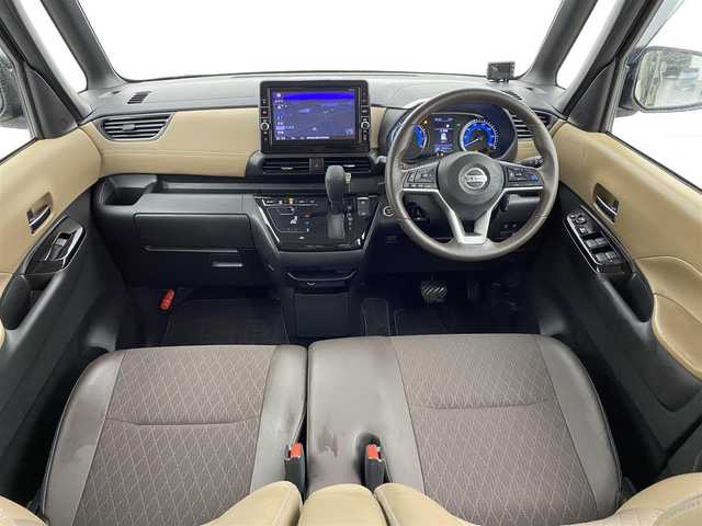 日産 ルークス HWS Gターボ プロパイロットED 宮城県 2020(令2)年 3.4万km フローズンバニラパール 両側パワースライドドア/純正9インチナビ/(AM/FM/iPod/SD/USB/BT/TV/CD/DVD)/全方位カメラ/前後ドライブレコーダー/レーダークルーズコントロール/ハーフレザー/エマージェンシーブレーキ/プロパイロット/プッシュスタート/スマートキー/スペアキー/オートライト/フォグランプ/ドアバイザー/純正フロアマット/純正15インチアルミホイール
