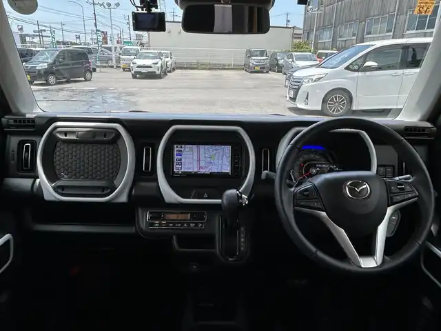 マツダ フレア クロスオーバー ハイブリッドXT 愛知県 2020(令2)年 2.1万km アクティブイエロー/ホワイト2トーン ワンオーナー/社外メモリナビ/フルセグテレビ/Bluetooth/バックカメラ/アラウンドビュー/アイドリングストップ/ウィンカーミラー/クルーズコントロール/ドアバイザー/プッシュスタート/ETC/シートヒーター/パドルシフト/レーンキープ/衝突軽減ブレーキ/ドライブレコーダー/レザーステアリング