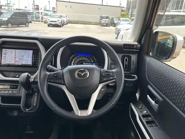 マツダ フレア クロスオーバー ハイブリッドXT 愛知県 2020(令2)年 2.1万km アクティブイエロー/ホワイト2トーン ワンオーナー/社外メモリナビ/フルセグテレビ/Bluetooth/バックカメラ/アラウンドビュー/アイドリングストップ/ウィンカーミラー/クルーズコントロール/ドアバイザー/プッシュスタート/ETC/シートヒーター/パドルシフト/レーンキープ/衝突軽減ブレーキ/ドライブレコーダー/レザーステアリング