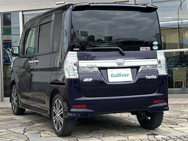 ダイハツ タント カスタム RS スマートセレ SA 静岡県 2014(平26)年 6.6万km ナイトシャドーパープルクリスタルM 【主要装備】/純正ナビ　/バックカメラ　/両側パワースライドドア　/ステアリングスイッチ　/ＥＴＣ　/ＬＥＤヘッドライト　/横滑り防止機能　/ドライブレコーダー　/プッシュスタート　/スマートキー　/横滑り防止機能　/プリクラッシュセーフティ