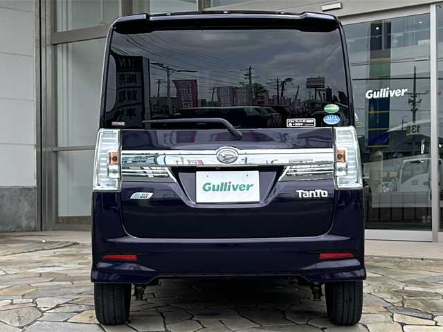 ダイハツ タント カスタム RS スマートセレ SA 静岡県 2014(平26)年 6.6万km ナイトシャドーパープルクリスタルM 【主要装備】/純正ナビ　/バックカメラ　/両側パワースライドドア　/ステアリングスイッチ　/ＥＴＣ　/ＬＥＤヘッドライト　/横滑り防止機能　/ドライブレコーダー　/プッシュスタート　/スマートキー　/横滑り防止機能　/プリクラッシュセーフティ