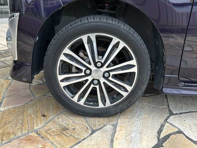 ダイハツ タント カスタム RS スマートセレ SA 静岡県 2014(平26)年 6.6万km ナイトシャドーパープルクリスタルM 【主要装備】/純正ナビ　/バックカメラ　/両側パワースライドドア　/ステアリングスイッチ　/ＥＴＣ　/ＬＥＤヘッドライト　/横滑り防止機能　/ドライブレコーダー　/プッシュスタート　/スマートキー　/横滑り防止機能　/プリクラッシュセーフティ