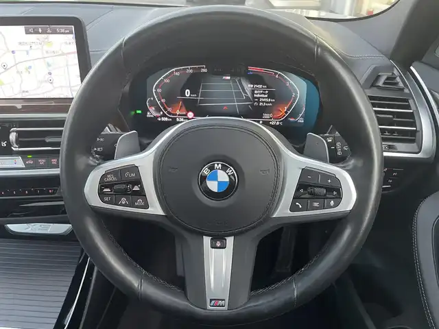 ＢＭＷ ＢＭＷ Ｘ３ xDrive20d Mスポーツ 大阪府 2023(令5)年 2.2万km グレー サンルーフ/純正HDDナビ/BT/USB/フルセグTV/haraman/kardonサウンド/360度カメラ/パーキングアシスト/黒革シート/D/N席パワーシート/D/N席エアシート/全席シートヒーター/ステアリングヒーター/後席ロールサンシェード/追従機能付きクルーズコントロール/レーンキープアシスト/ブラインドスポットモニター/前後ドライブレコーダー/前後コーナーセンサー/パドルシフト/オートホールド/LEDヘッドライト/オートハイビーム/アクティブフロントライトシステム/純正フロアマット/純正19インチAW/ETC2.0/スペアキー