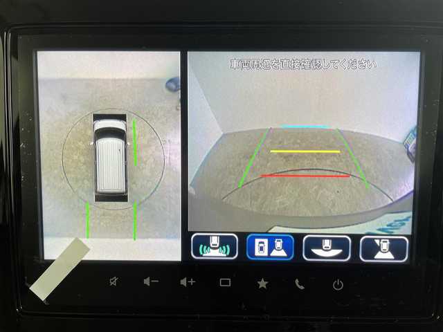スズキ スペーシア HYBRID G 群馬県 2025(令7)年 0.1万km未満 モスグレーメタリック 届出済未使用車　純正８インチナビ　全方位カメラ　両側スライドドア　ＬＥＤライト　ハイビームアシスト　ベンチシート　ステアリングリモコン　車線逸脱防止警報　コーナーセンサー　スマートキー　スペアキー