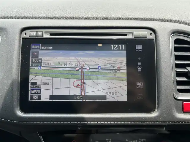 ホンダ ヴェゼル ハイブリッド Z 大分県 2014(平26)年 9.9万km ホワイトオーキッドパール 〇ハーフレザーシート/〇純正メーカーナビ/　CD/DVD/フルセグ/BT/〇バックカメラ/〇ETC/〇シートヒーター/〇クルーズコントロール/〇革巻きステアリング/〇横滑り防止/〇ウインカーミラー/〇トノカバー/〇保証書/〇取扱説明書/〇スペアキー/〇ウインカーミラー