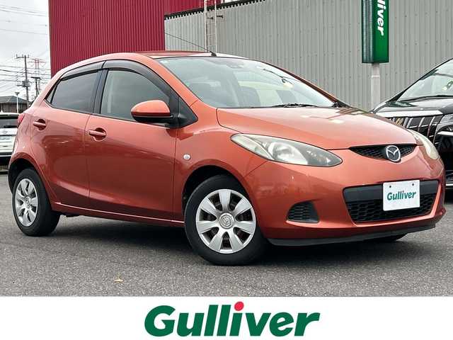 マツダ デミオ 13C 茨城県 2010(平22)年 15.7万km パッションオレンジマイカ ワンオーナー/社外メモリナビ【AVN669HD】/(地デジTV・CD・DVD・BT・ラジオ再生)/オートライト/純正フロアマット/リモコンキー/取扱説明書/保証書