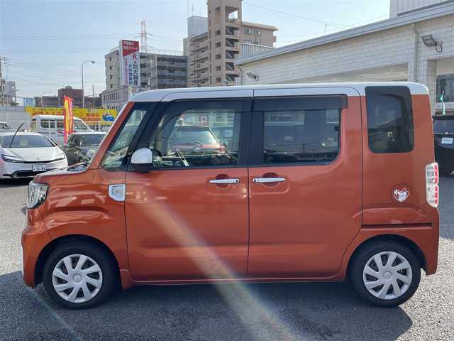 ダイハツ ウェイク L SA 大分県 2014(平26)年 8.7万km パールホワイトⅢ/トニコオレンジメタリック 2トーン 〇社外HDDナビ（AVIC-MRZ099）/　CD/DVD/MSV/BT/フルセグ/〇バックカメラ/〇ETC/〇片側パワースライドドア/〇スマートキー/〇エンジンプッシュスタート/〇電動格納ミラー/〇横滑り防止/〇ECOIDLE/〇スマートアシスト/〇フロアマット/〇ドアバイザー/〇プライバシーガラス/〇保証書/〇取扱説明書