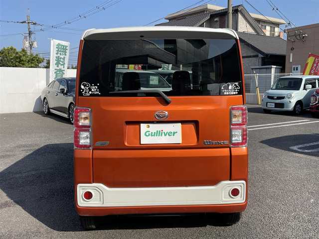 ダイハツ ウェイク L SA 大分県 2014(平26)年 8.7万km パールホワイトⅢ/トニコオレンジメタリック 2トーン 〇社外HDDナビ（AVIC-MRZ099）/　CD/DVD/MSV/BT/フルセグ/〇バックカメラ/〇ETC/〇片側パワースライドドア/〇スマートキー/〇エンジンプッシュスタート/〇電動格納ミラー/〇横滑り防止/〇ECOIDLE/〇スマートアシスト/〇フロアマット/〇ドアバイザー/〇プライバシーガラス/〇保証書/〇取扱説明書
