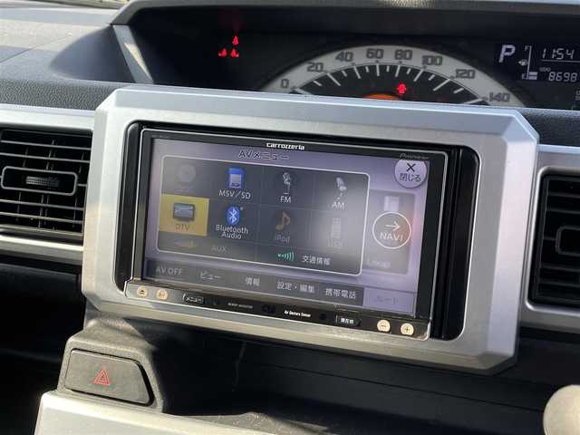 ダイハツ ウェイク L SA 大分県 2014(平26)年 8.7万km パールホワイトⅢ/トニコオレンジメタリック 2トーン 〇社外HDDナビ（AVIC-MRZ099）/　CD/DVD/MSV/BT/フルセグ/〇バックカメラ/〇ETC/〇片側パワースライドドア/〇スマートキー/〇エンジンプッシュスタート/〇電動格納ミラー/〇横滑り防止/〇ECOIDLE/〇スマートアシスト/〇フロアマット/〇ドアバイザー/〇プライバシーガラス/〇保証書/〇取扱説明書