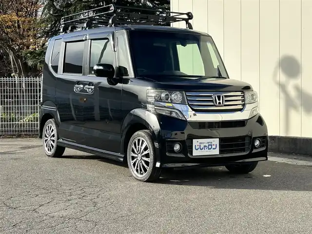 ホンダ Ｎ ＢＯＸ G ターボパッケージ 福島県 2013(平25)年 12.1万km クリスタルブラックパール (株)IDOMが運営する【じしゃロン福島店】の自社ローン専用車両になります。こちらは現金またはオートローンご利用時の価格です。自社ローンご希望の方は別途その旨お申付け下さい/純正ナビ/地デジテレビ/バックカメラ/ETC/ドライブレコーダー/両側パワースライドドア/クルーズコントロール/MT付AT車/ドアバイザー/ステアリングリモコン/革巻きステアリング/フォグランプ/禁煙車