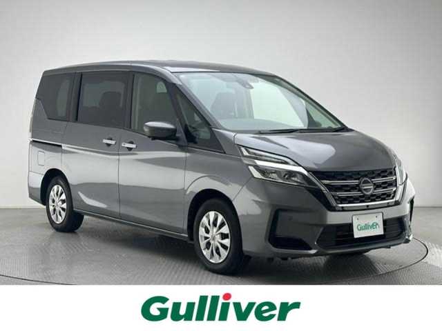 日産 セレナ S 兵庫県 2021(令3)年 4.7万km ダークメタルグレー ・社外SDナビ/（CD、BT、SD）　/・アラウンドビューモニター　/・衝突軽減ブレーキ　/・オートクルーズコントロール　　/・社外ETC　/・片側パワースライドドア　/・オートライト　/・オートハイビーム　/・LEDヘッドライト　/・プッシュスタート/・スマートキー/・スペアキー×１/・レンタアップ