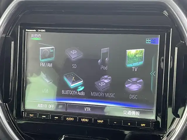 スズキ ハスラー Jスタイル 熊本県 2021(令3)年 3.4万km デニムブルー ガンメタリック 2トーン 禁煙車/純正8型ナビ　型式：CN-RZ865/【フルセグTV、DVD再生可、BT対応】/ETC/前席シートヒーター/衝突軽減ブレーキ/レーンキープアシスト/アイドリングストップ/横滑り防止/後ろのみコーナーセンサー/電動格納ミラー/純正フロアマット/オートライト/LEDヘッドライト/LEDフォグ/純正15インチアルミホイール/ルーフレール/ステアリングスイッチ/プッシュスタート/スマートキー/スペアキー1本/保証書/取扱説明書