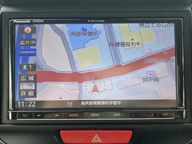 ホンダ Ｎ ＢＯＸ スラッシュ G Lインテリアカラーパッケージ 沖縄県 2018(平30)年 4.2万km 黒 ナビ　/ＡＭ／ＦＭ／ＢＴ／ＤＶＤ　/フルセグＴＶ　/バックカメラ　/プッシュスタート　/カーテンエアバッグ　/ＬＥＤヘッドライト　/オートライト　/純正フロアマット　/スマートキー　/AAC　/横滑り防止装置