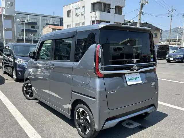 日産 ルークス ハイウェイスター X 島根県 2020(令2)年 2.8万km チタニウムグレーメタリック 純正９インチナビ/（フルセグ／ＣＤ／ＤＶＤ／ＳＤ／ＢＴ）/バック／全方位カメラ/前方ドラレコ/ＥＴＣ　/衝突軽減ブレーキ　/片側パワースライド　/スマートキー　プッシュスタート　/ＬＥＤヘッドライト/LEDフォグライト　/純正フロア