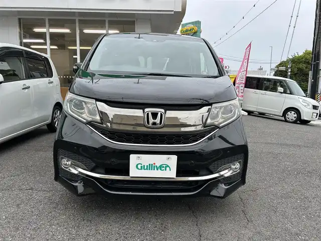 ホンダ ステップワゴン スパーダ クールスピリット 愛知県 2017(平29)年 7.6万km プレミアムスパークルブラックパール ワンオーナー/純正ナビ/フルセグテレビ/Bluetooth/クルコン/シートヒーター　D席助手席/ビルトインETC/純正アルミホイール/両側パワースライドドア/LKAS車線維持支援システム/CMBS衝突軽減ブレーキ/パドルシフト/ドアバイザー/純正マット/取説、保証書、スペアキー
