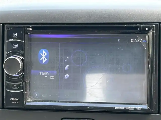 ダイハツ ミラ イース X 和歌山県 2012(平24)年 12.4万km ブライトシルバーメタリック 社外ナビ（clarion　NX502）/＜FM/AM/CD/DVD/Bluetooth/USB＞/ETC/パワーステアリング/アイドリングストップ/ヘッドランプマニュアルレベリングスイッチ/純正フロアマット/純正バイザー/取扱説明書/記録簿