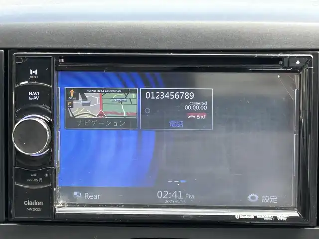 ダイハツ ミラ イース X 和歌山県 2012(平24)年 12.4万km ブライトシルバーメタリック 社外ナビ（clarion　NX502）/＜FM/AM/CD/DVD/Bluetooth/USB＞/ETC/パワーステアリング/アイドリングストップ/ヘッドランプマニュアルレベリングスイッチ/純正フロアマット/純正バイザー/取扱説明書/記録簿