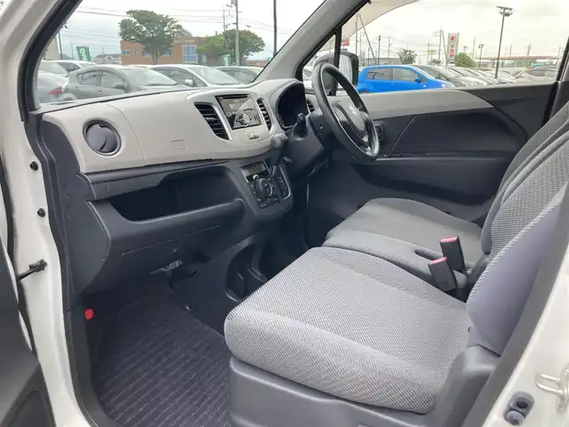 スズキ ワゴンＲ FX 鳥取県 2015(平27)年 3.4万km パールホワイト 社外オーディオ/CD/AUX/USB/ETC/運転席シートヒーター/社外14インチアルミホイール/アイドリングストップ/電動格納ミラー/キーレスキー/フロアマット/ドアバイザー/スペアキー/保証書・取扱説明書