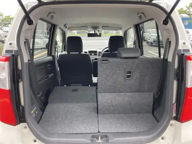 スズキ ワゴンＲ FX 鳥取県 2015(平27)年 3.4万km パールホワイト 社外オーディオ/CD/AUX/USB/ETC/運転席シートヒーター/社外14インチアルミホイール/アイドリングストップ/電動格納ミラー/キーレスキー/フロアマット/ドアバイザー/スペアキー/保証書・取扱説明書
