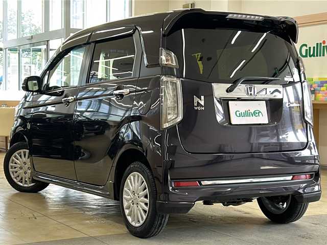ホンダ Ｎ ＷＧＮ カスタム G Lパッケージ 道央・札幌 2018(平30)年 6.8万km プレミアムベルベットパープル・パール ・4WD/・ワンセグTV/CD/BT/・バックカメラ/・純正エンジンスターター/・ドライブレコーダー/・クルーズコントロール/・アイドリングストップ/・横滑り防止/・ハーフレザーシート/・前席シートヒーター/・HID/・LEDフォグ/・ビルトインETC/・プッシュスタート/・スマートキー/・電格ミラー/・ミラーヒーター/・冬タイヤ社外14インチAW積込