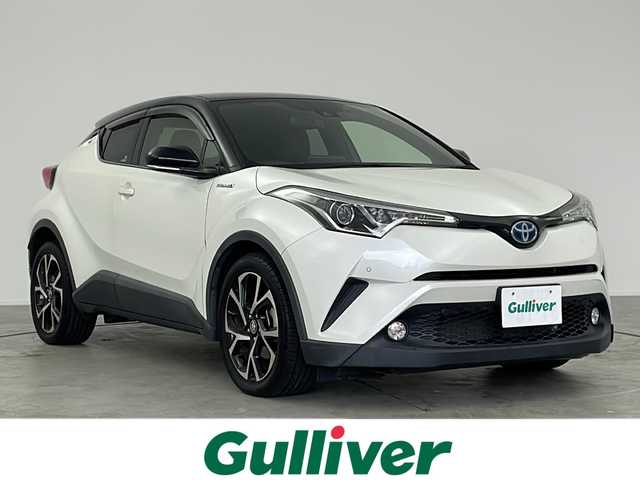トヨタ Ｃ－ＨＲ G 愛知県 2017(平29)年 4.9万km ブラック/ホワイトパールクリスタルシャイン 2トーン 禁煙車/純正ディーラーオプション９インチナビ　/バックカメラ　/ＣＤ　ＤＶＤ　フルセグＴＶ　ＳＤ　Ｂｌｕｅｔｏｏｔｈ　ＦＭ　ＡＭ　/レーダークルーズコントロール　/トヨタセーフティーセンス　/プリクラッシュセーフティー/LDA/AHB/BSM/純正ドライブレコーダー/前席シートヒーター /ハーフレザーシート/革巻きステアリング/ビルトインETC