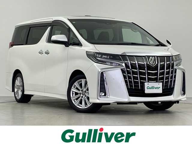 トヨタ アルファード S Aパッケージ 岐阜県 2018(平30)年 4.7万km ホワイトパールクリスタルシャイン 純正10インチナビ(NSZN-Z66T)/フルセグTV/Bluetooth/CD/DVD/AM/FM/SD）/サンルーフ/フリップダウンモニター/レザー調シートカバー/バックモニター/両側パワースライドドア/ToyotaSafetySense/プリクラッシュセーフティ/レーントレーシングアシスト/レーダークルーズコントロール/オートマチックハイビーム/クリアランスソナー/ロードサインアシスト/ETC2.0/ドライブレコーダー/電動パーキングブレーキ/ブレーキホールド/革巻きステアリング/ステアリングリモコン/電動格納ミラー/オートLEDヘッドライト/後席エアコン/MTモード付/スマートキー/プッシュスタート/純正フロアマット/純正ドアバイザー/純正18インチアルミホイール