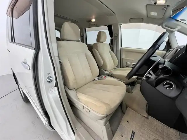 三菱 デリカＤ：５ シャモニー 滋賀県 2008(平20)年 6万km ウォームホワイトパール 純正ナビ/【CD/DVD/フルセグTV】/バックカメラ/サイドカメラ/ETC/両側パワースライドドア/シートヒーター/パワーシート/クルーズコントロール/HIDヘッドライト/オートライト/パドルシフト/オートエアコン