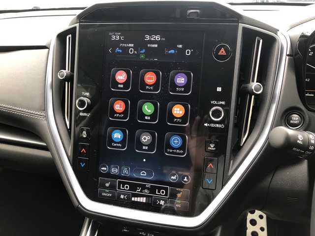 スバル レヴォーグ スマートエディション 愛媛県 2023(令5)年 5万km クリスタルブラックシリカ ワンオーナー/アイサイトX/12.3インチ純正ナビ/・フルセグTV/Bluetooth/AUX/USB/バックカメラ/・サイドカメラ/前方ドライブレコーダー/ETC2.0/D/N席パワーシート/・前座席シートヒーター/パドルシフト/衝突軽減ブレーキ/レーンキープアシスト/リアビークルディレクション/ドライバーモニタリング/アダクティブヘッドライト/Si-Drive/アイドリングストップ/取扱説明書/保証書