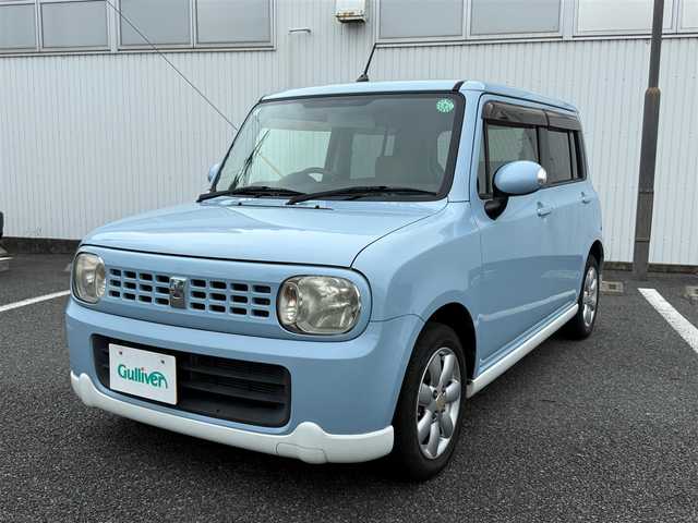 スズキ ラパン T 静岡県 2011(平23)年 9万km ライトブルーⅡ スマートキー×2/プッシュスタート/純正CDオーディオ/純正14インチアルミホイール/ウィンカードアミラー/専用レザー調シートカバー/WエアB＋ABS/純正ドアバイザー/フロアマット/取説+保証書