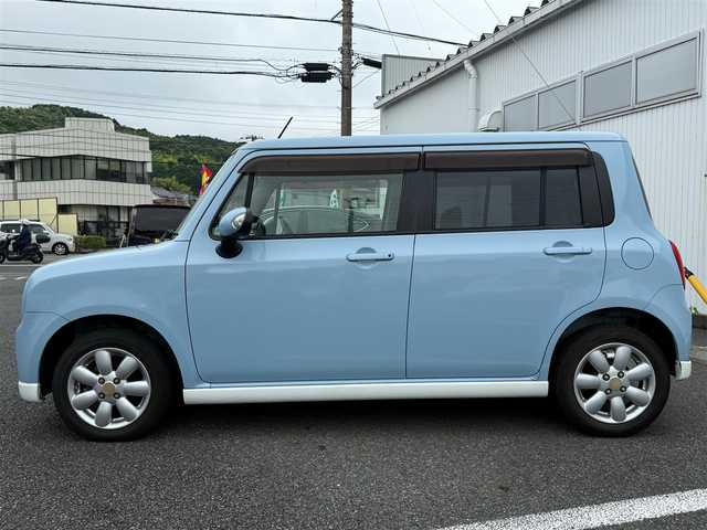 スズキ ラパン T 静岡県 2011(平23)年 9万km ライトブルーⅡ スマートキー×2/プッシュスタート/純正CDオーディオ/純正14インチアルミホイール/ウィンカードアミラー/専用レザー調シートカバー/WエアB＋ABS/純正ドアバイザー/フロアマット/取説+保証書