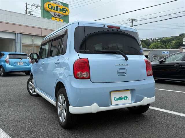 スズキ ラパン T 静岡県 2011(平23)年 9万km ライトブルーⅡ スマートキー×2/プッシュスタート/純正CDオーディオ/純正14インチアルミホイール/ウィンカードアミラー/専用レザー調シートカバー/WエアB＋ABS/純正ドアバイザー/フロアマット/取説+保証書