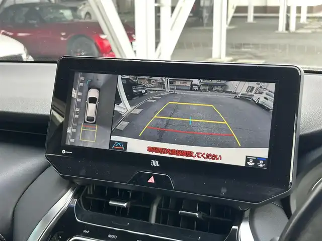 トヨタ ハリアー ハイブリッド Z レザーパッケージ 静岡県 2021(令3)年 4.4万km ホワイトパールクリスタルシャイン 純正12.3インチナビ/（Bluetooth/FM/AM/AUX）/フルセグTV/JBLサウンド/ETC2.0/純正フルエアロ/シートヒーター/ハンドルヒーター/デジタルインナーミラー/ガラスルーフ/電動リアゲート/オートライト/オートハイビーム/純正19AW