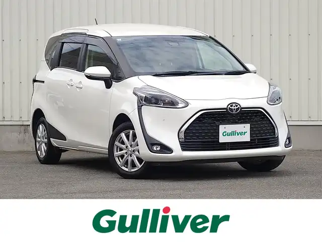 トヨタ シエンタ G クエロ 山形県 2019(平31)年 7.9万km ホワイトパールクリスタルシャイン 4WD/純正SDナビ/　　【CD DVD BT フルセグ USB】/バックカメラ/両側パワースライドドア/LEDオートヘッドライト/ハーフレザーシート/ドライブレコーダー/コーナーセンサー/電動格納ウィンカーミラー/フォグランプ/純正フロアマット/ドアバイザ―/スマートキー/ETC