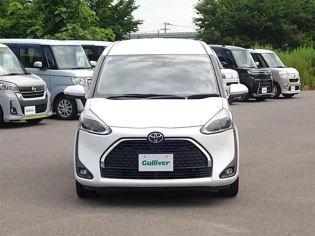 トヨタ シエンタ G クエロ 山形県 2019(平31)年 7.9万km ホワイトパールクリスタルシャイン 4WD/純正SDナビ/　　【CD DVD BT フルセグ USB】/バックカメラ/両側パワースライドドア/LEDオートヘッドライト/ハーフレザーシート/ドライブレコーダー/コーナーセンサー/電動格納ウィンカーミラー/フォグランプ/純正フロアマット/ドアバイザ―/スマートキー/ETC