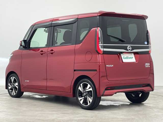 日産 ルークス HWS Gターボ プロパイロットED 三重県 2020(令2)年 3.6万km スパークリングレッドM 純正9型ナビ：MM320D-L/【CD/DVD/SD/Bluetooth】/地デジ対応TV/全方位カメラ/衝突軽減ブレーキ/車線逸脱アシスト/プロパイロット/両側パワースライドドア/ハンズフリースライド機能付き/LEDヘッドライト/オートライト/オートハイビーム機能/前後クリアランスソナー/ビルトインETC/純正前方ドライブレコーダー