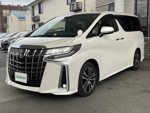 トヨタ アルファード S Cパッケージ 京都府 2019(平31)年 10.9万km ホワイトパールクリスタルシャイン 純正SDナビ 10.3インチ/（NSZN-Z68T）/ドライブレコーダー/（ZDR-015）/フリップダウンモニター/（V12T-R68C）/３眼LEDライト/トヨタセーフティセンス/レーダークルーズコントロール/レーンキープアシスト/プリクラッシュセーフティセンス（PCR）/ロードサインアシスト（RSA）/オートマチックハイビーム/クリアランスソナー/PKSB/ブレーキホールド/メモリーパワーシート/シートヒーター＆ベンチレーター/ステアリングヒーター/HDMI/ナノイー/オールパワーウィンドウ/ドアバイザー/シーケンシャルウィンカー/ウィンカーミラー/電動格納ミラー/サンシェード/ドアバイザー/オットマン/電動リアゲート/フルセグTV/プッシュスタート/スマートキー/禁煙車