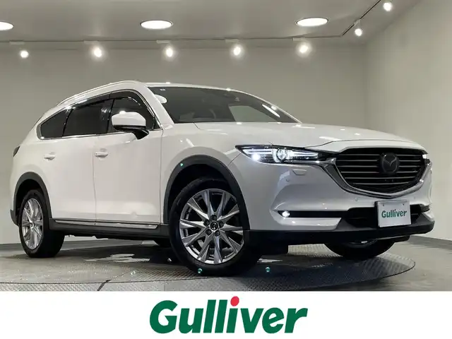 マツダ ＣＸ－８ XD プロアクティブ 愛知県 2018(平30)年 8.6万km スノーフレイクホワイトパールマイカ 純正8インチナビ/（Bluetooth/フルセグTV/DVD/CD）/BOSEサウンド/フリップダウンモニター/衝突軽減ブレーキ/アラウンドビューモニター/レーダークルーズコントロール/シートヒーター/LEDヘッドライト/ドライブレコーダー/ステアリングヒーター/パワーシート/電動リアゲート/コーナーセンサー/プッシュスタートボタン/スマートキー/純正19インチAW/後席サンシェード