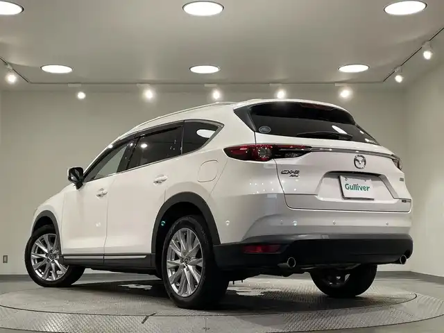 マツダ ＣＸ－８ XD プロアクティブ 愛知県 2018(平30)年 8.6万km スノーフレイクホワイトパールマイカ 純正8インチナビ/（Bluetooth/フルセグTV/DVD/CD）/BOSEサウンド/フリップダウンモニター/衝突軽減ブレーキ/アラウンドビューモニター/レーダークルーズコントロール/シートヒーター/LEDヘッドライト/ドライブレコーダー/ステアリングヒーター/パワーシート/電動リアゲート/コーナーセンサー/プッシュスタートボタン/スマートキー/純正19インチAW/後席サンシェード
