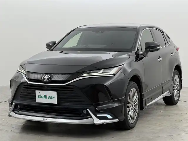 トヨタ ハリアー Z 福岡県 2022(令4)年 5.6万km ブラック モデリスタエアロ　/純正１２．３型ＤＡナビ／フルセグＴＶ　/全方位カメラ　/ＪＢＬサウンド　/ビルトインＥＴＣ２．０　/デジタルルームミラー／ドラレコ　/トヨタセーフティセンス　/レーダークルーズコントロール　/コーナーセンサー　/衝突軽減ブレーキ　/レーンキープ　/ブラインドスポットモニター　/アクセル踏み間違い防止　/ハーフレザーシート　/パワーシート　/パワーバックドア　/純正１９インチアルミホイール