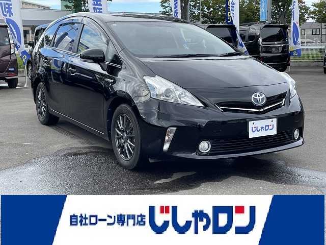 トヨタ プリウス α S 宮城県 2015(平27)年 14万km ブラック (株)IDOMが運営する【じしゃロン仙台店】の自社ローン専用車両になりますこちらは現金またはオートローンご利用時の価格です。自社ローンご希望の方は別途その旨お申付け下さい/純正SDナビ/Bluetooth/フルセグTV/バックカメラ/ETC/プッシュスタート/スマートキー