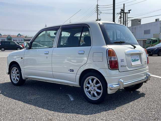 ダイハツ ミラ ジーノ ミニライトスペシャル 島根県 2002(平14)年 4.2万km ホワイトパールマイカ ４WD/ABS/PW/スペアキー/ドアバイザー/保証書
