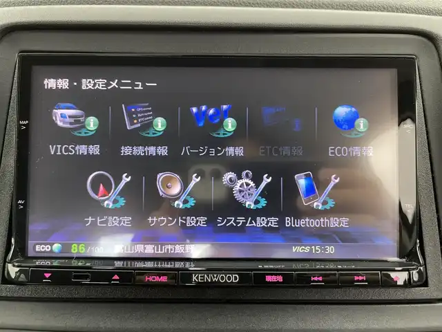 ホンダ ヴェゼル ハイブリッド X Lパッケージ 富山県 2014(平26)年 7.9万km ティンテッドシルバーM 4WD/ワンオーナー/寒冷地仕様/純正ナビ（AM/FM/CD/DVD/USB/BT）/フルセグTV/クルーズコントロール/オートライト/LEDヘッドライト/横滑り防止装置/ハーフレザーシート/前席シートヒーター/ドライブレコーダー/パドルシフト/スマートキー×２/プッシュスタート/純正フロアマット