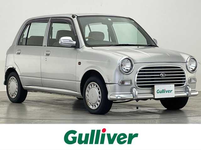 ダイハツ ミラ ジーノ 滋賀県 2002(平14)年 8.6万km シルバーメタリック 禁煙車/純正CDプレイヤー/リモコンキー/ウッドコンビステアリング/ドアバイザー