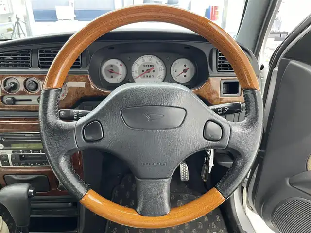 ダイハツ ミラ ジーノ 滋賀県 2002(平14)年 8.6万km シルバーメタリック 禁煙車/純正CDプレイヤー/リモコンキー/ウッドコンビステアリング/ドアバイザー