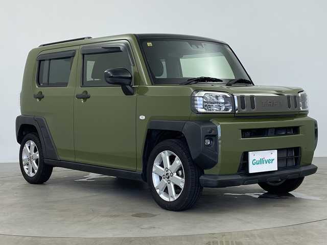 ダイハツ タフト G 鹿児島県 2020(令2)年 7.2万km フォレストカーキメタリック 純正ディスプレイオーディオ/（BT/フルセグTV）/ガラスルーフ/衝突被害軽減システム/レーンキープアシスト/ガラスルーフ/シートヒーター/電動パーキングブレーキ/オートホールド機能/オートライト/オートハイビーム/ステアリングスイッチ/スマートキー/プッシュスタート